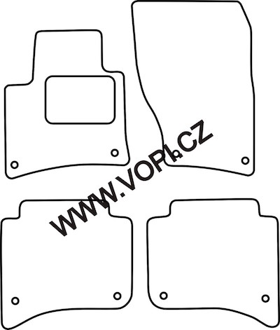 Autokoberce Volkswagen Touareg 2010 - 2013 Perfectfit (4971)